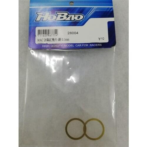 OFNA/HOBAO RACING 28004 M28 Head Gasket - Brass 0.1mm for HOABO mac28 rank engine