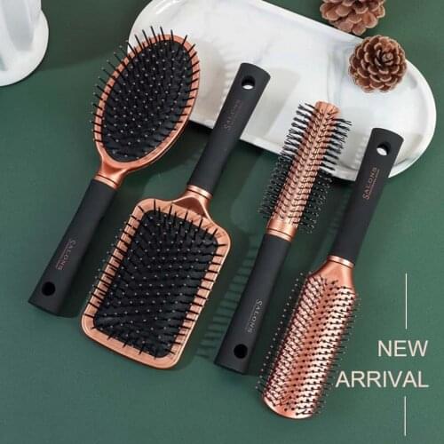 Hairdressing Hairbrush Styling Comb Professional Salon Barber Brush Scalp Massage Comb Anti Hair-Loss Detangling Hair Brush