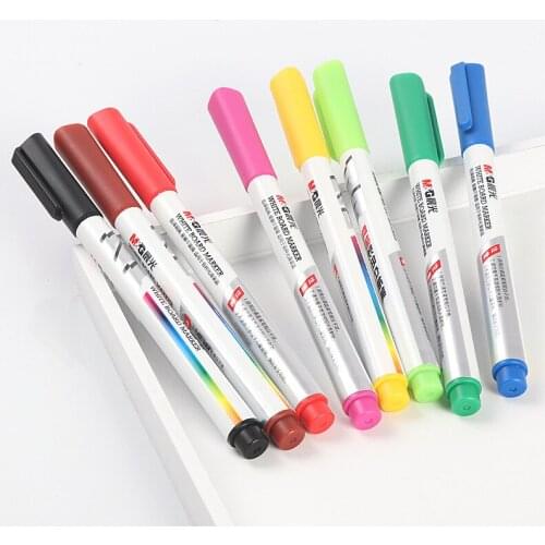 8 color white board pens, water-based pens, non-toxic childrens painting learning pens, school office stationery