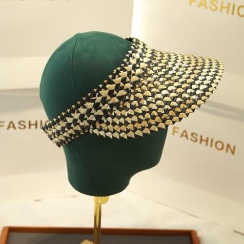 Hat for women Luxury Girls raffia UV protection sun hat Topless visor cap Summer holiday lady girl beach straw hat gorros