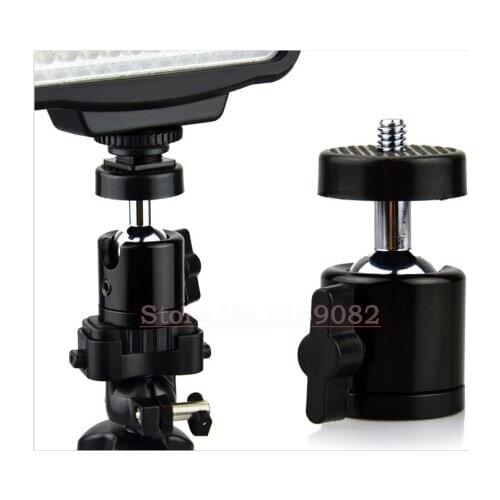 DSLR camera tripod ball head Mini metal 360 degree swivel +1/4" screw mount for Cameras tripod and flash holder with 1/4" screw