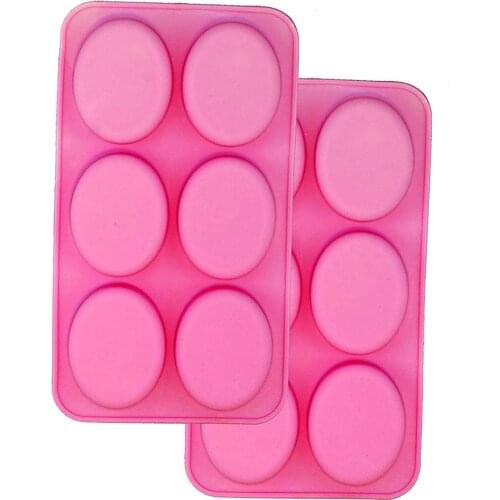 Soap Silicone Molds Oval Shape Forme DIY Handmade Mould for Bundt Cake Cupcake Pudding Candle Soap Making Supplies Tool