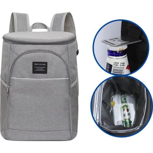 18L Thermal Backpack Waterproof Thickened Cooler Bag Portable Large Insulated Bag Picnic Cooler Backpack Refrigerator Bag