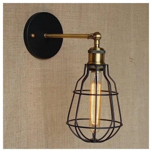 Loft Style Decoration Vintage Edison Wall Sconce Fold Mirror Wall Light Fixtures Industrial Wall Lamp Home Lighting Luminaire