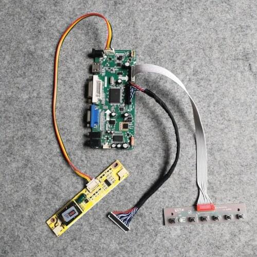 LCD monitor drive board Fit LP171WP3/LP171WP5/LP171WP6/LP171WP7 matrix 2-CCFL DIY kit VGA+DVI MNT68676 30-Pin LVDS 1440*900