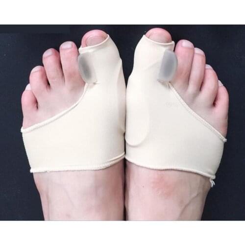 1 Pair Bunion toenails corrector Gel Pad Stretch Nylon Hallux Valgus Protector Guard Toe Separator Orthopedic Protector foot