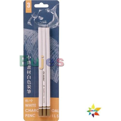 9PC White sketch Pencils high gloss Art pencil, White soft charcoal pencil for Artist Students sketching Office school supplies