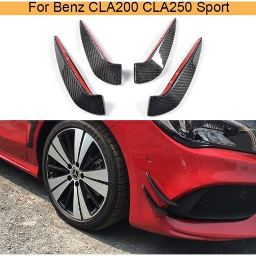 CLA Class Carbon Fiber Front trunk Side Fender Scoops guard for Mercedes Benz C117 Sport Sedan 4 Door Only 2016 2017 CLA200