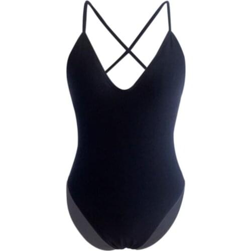 Balight Black One Piece Swimwear
