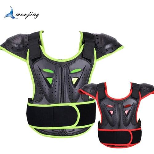 Childrens motorcycle riders equipment Motocross cross-country armor Vest fall proof racing chest Knee Elbow armor