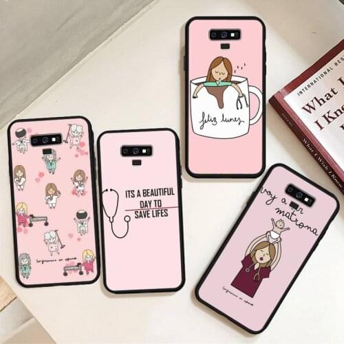 Spain Cartoon Medicine Doctor Nurse fashion Phone Cases For Samsung A50 A51 A71 A20E A20S S10 S20 S21 S30 Plus ultra 5G M11