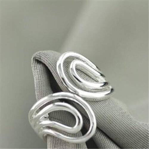 NEW Free Shipping 925 Sterling Silver colorCat Rings For Women Jewelry Beautiful Finger Open Rings For Party Birthday Gift #196