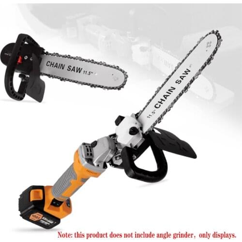 11.5 Inch M10/M14/M16 Chainsaw Bracket Changed Upgrade Electric Saw Parts 100 115 125 150 Angle Grinder Into Chain Saw Mini Saw