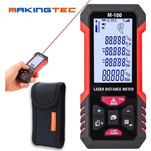 MAKINGTEC Laser Meter Laser Tape 40M50M Digital Tape Measuring Device Laser Distance Meter Digital Rangefinder Tape Measure tool