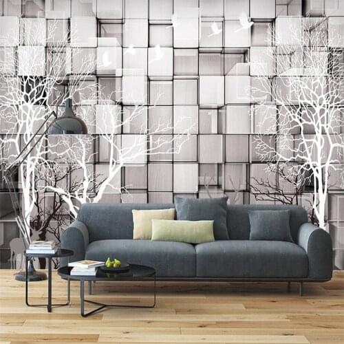 Milofi custom 3D wallpaper mural wood elk three-dimensional living room bedroom background wall decoration painting wallpaper
