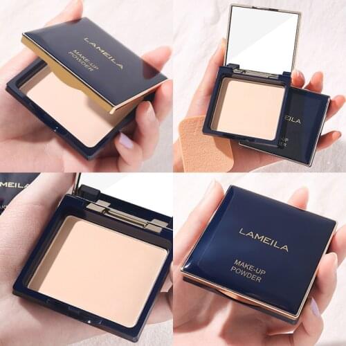 Mineral Pressed Powder Foundation Matte Sheer Pressed Powder Makeup Concealer Brighten Foundation Setting Powder