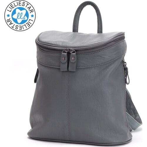 Fashion women small PU leather backpack 2017 new style schoolbag sac a dos school bags for girls female mini backpacks