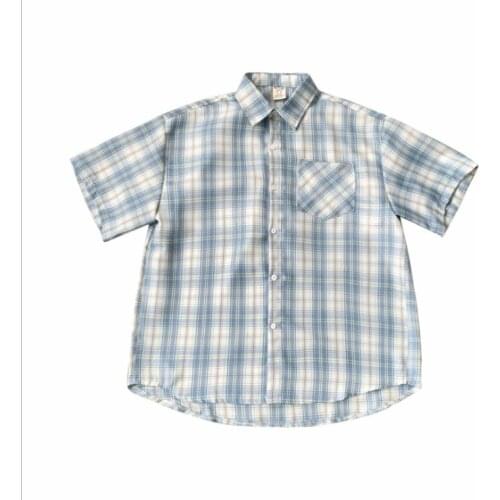 2021 Summer Shirt Mens Short Sleeve Retro Hong Kong Port Hong Kong Wind Brand Wind 28