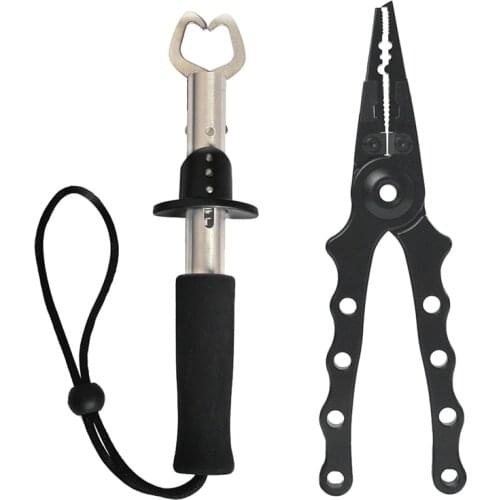 2Pcs Fishing Tool Set, Fishing Hook Remover, Fishing Pliers Hook Remover,Fish Plier-Fish Gripper for Handling Fish