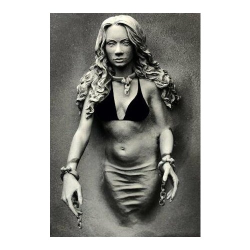 New Unassembled 1/10 ancient officer with long hair bust Resin Figure Unpainted Model Kit