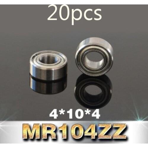 20 Pcs 4*10*4mm Bearing MR104ZZ for DIY RC Car/Boat/Airplane Model