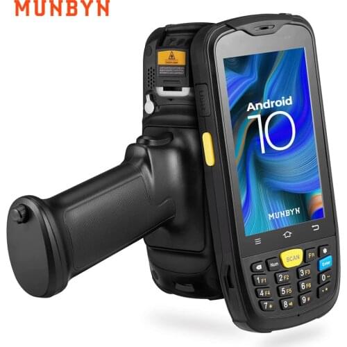 Handheld Android 10.0 PDA 2D QR Zebra 4710 Barcodes Reader Scanner POS Terminal Data Collector With Pistol Grip Numeric Keypad