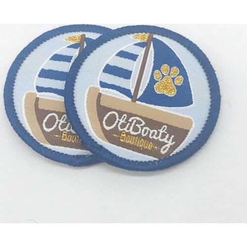 Custom Woven Patches for Clothing Sewing Labels for Backpack Customized Clothes Embroidered Badges Adhesive Fabric Tags