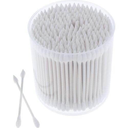 Cotton Swabs Buds with Wooden Handle Applicators Makeup Tools 250 Pcs