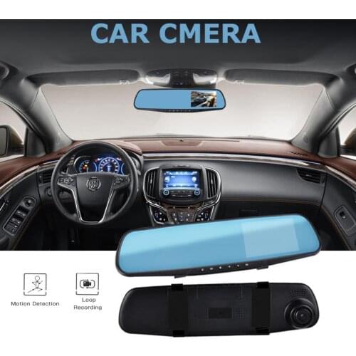 Dash Cam Full HD 1080P Car Dvr Rearview Mirror Digital Video Recorder Night Vision Camcorder