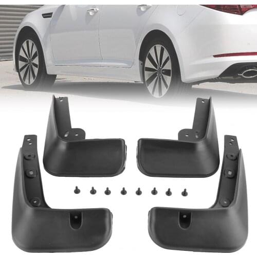1 Set LB-SY-509 Mud Flaps Exquisite Splash Proof ABS Car Front Rear Splash Guards for Kia-K5 Mudflaps Splash Guards Mud Flap