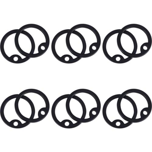 12pcs Professional Dog ID Tag Silencers Silicone Dogtag Silencer Useful Mute Circle for Pet Dog Cat