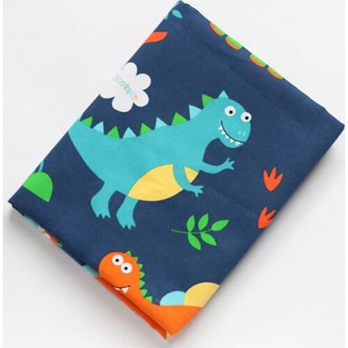 50x150cm Cotton Canvas Fabric Material For DIY Bedding Articles Table Cover Color Dinosaur D30 Sewing Patchwork