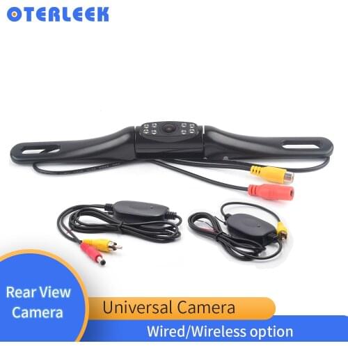 Wireless Night Vision IR Rear View camera EU License Plate Frame Car Reverse Camera waterproof Back Up Camera for monitor gps