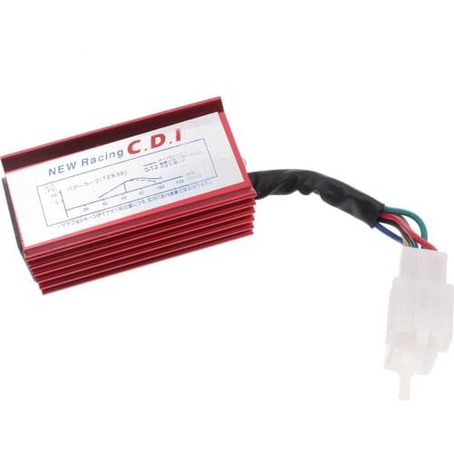 Red Aluminum Racing 6 Pin AC Ignition CDI Box For CG 125cc 150cc 200cc 250cc Pit Dirt Motor Bike ATV Qua