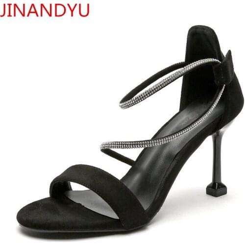High Heels Sandals Women Sexy Summer Shoes Size 43 42 Black Womans Dress Shoes Femme New Fashion Stiletto Heels Sandalsfor Women