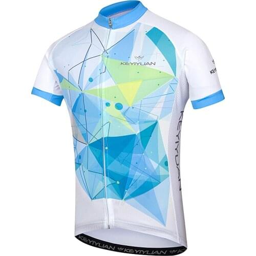 KEYIYUAN Summer Short Sleeve Cycling Jersey Tops Road MTB Bike Cycle Clothing Maglia Ciclismo Uomo Ropa Bicicleta Hombre