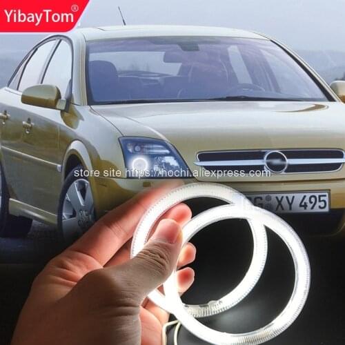 YibayTom ccfl angel eyes kit white 6000k ccfl halo rings headlight for Opel Vectra C 2002 2003 2004