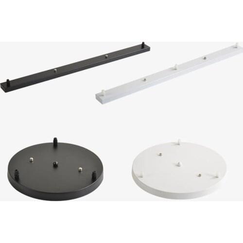 Chandeliers/Pendant lamp Base Plate Lighting Accessories Black/ White Round/Rectangular Ceiling Base Canopy Plate Lamps chassis