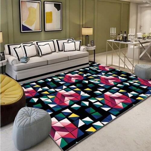 Fashion Nordic Style Simple Polyester Soft Carpets For Living Room Bedroom Area Rugs Home Carpet Delicate Floor Mats Hallway Rug