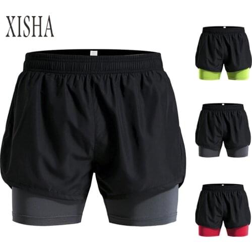 High Quality 2020 Running Shorts Men 2 IN 1 Sport Gym Shorts Fitness Workout Short Pants Tennis Football Basketball Shorts Men