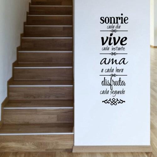 Spanish House Rules Wall Sticker Home Decoration Living Room Spanish Version NORMAS DE CASA Vinilos Decorativos Art Decals D092