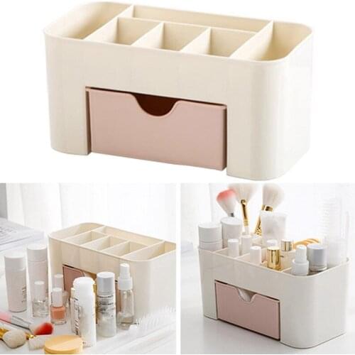 Makeup Organizer Saving Space Desktop Comestics Makeup Storage Case Drawer He