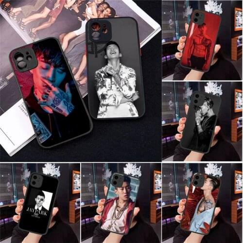 JAY PARK Phone Case Matte Transparent for iPhone 7 8 11 12 s mini pro X XS XR MAX Plus cover funda