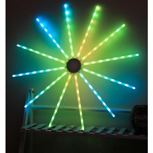 Christmas Firework Lights 112 LED Hanging Starburst Lights Copper Wire Fireworks Lamp 18/10 Modes Fairy String Light with Remote