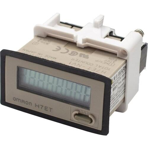 DC4.5V -30V 8 Digits Terminal Resettable Digital Industry Accumulator Timer Dispaly Time Counter H7ET-NV1 0 to 99999999 Hours