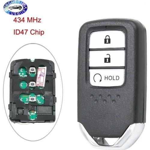 Smart Remote Key Fob 3 Button 434MHz 47 Chip for Honda CRV 2017-2018