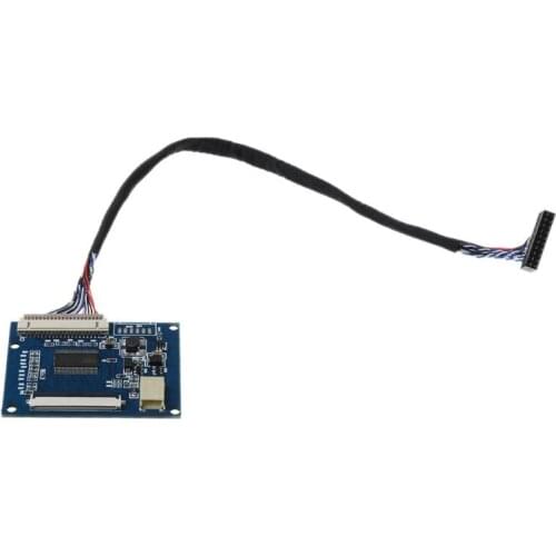 1Set Standard 20Pin 1-ch LVDS Input to 50Pin TTL Port Output Driver Controller Board Module with Cable