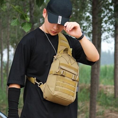 Tactical Sling Bag Molle EDC Military Hiking Backpack Shoulder One Strap Small Camping Sport Outdoor Rover Chest Pack Unisex