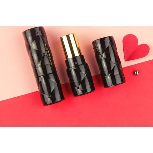 NEW Rhombic Lipstick tube High-end Lipstick tube Lip Balm Container Cosmetics Refillable Shell Empty tube12.1mm