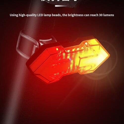WEST BIKING Bicycle Remote Control Tail Light Turn Signal Night Riding Warning Charging Light Mountain Bike Riding Equipment